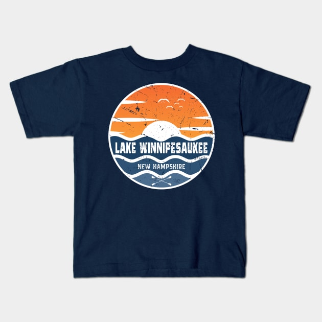 Lake Winnipesaukee Kids T-Shirt by dk08